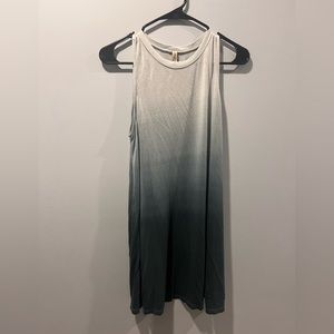 Large Final Touch blue ombré midi dress